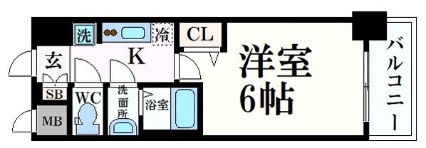 グランカリテ北梅田の物件間取画像